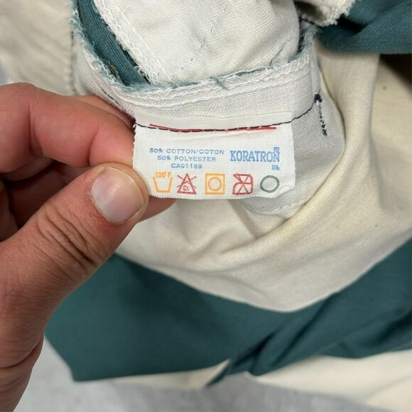 Vintage 60s 70s Koratron Work Pants Lightning Zipper 38x27 - Picture 9 of 12